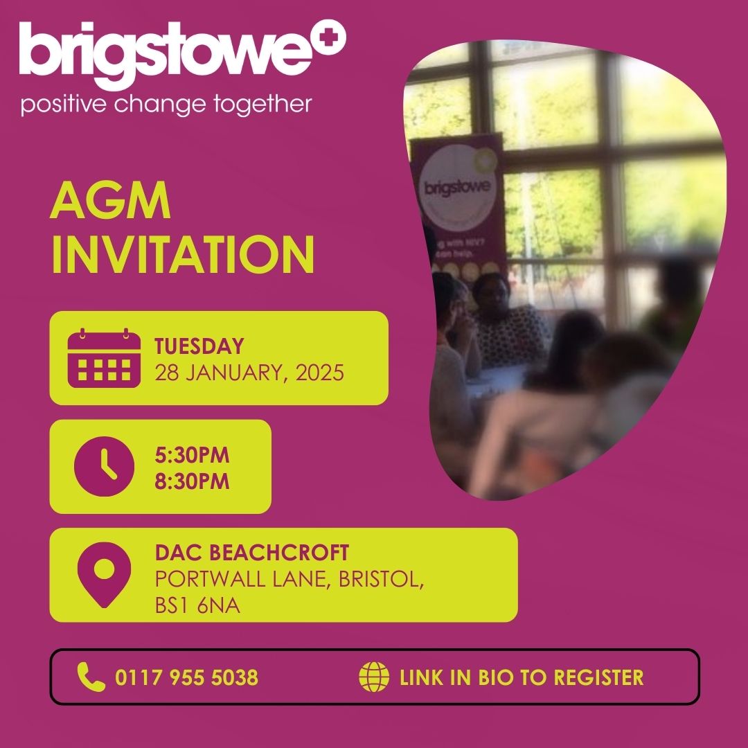 BrigstoweInfo's tweet image. At our AGM you can hear about the work we’ve been doing and our plans for the future. We will also host a panel discussion exploring what it means to be living with HIV and maintaining a good quality of life with a .
brigstoweagm.eventbrite.co.uk