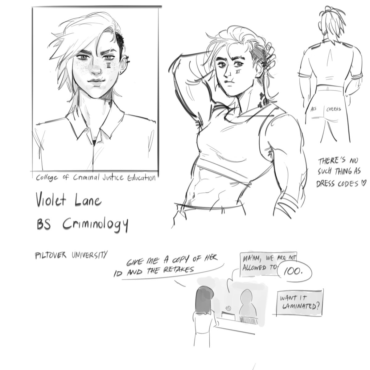 Have a sketch for a while. Theres no such thing as dress codes❤️… except if u show too much skin