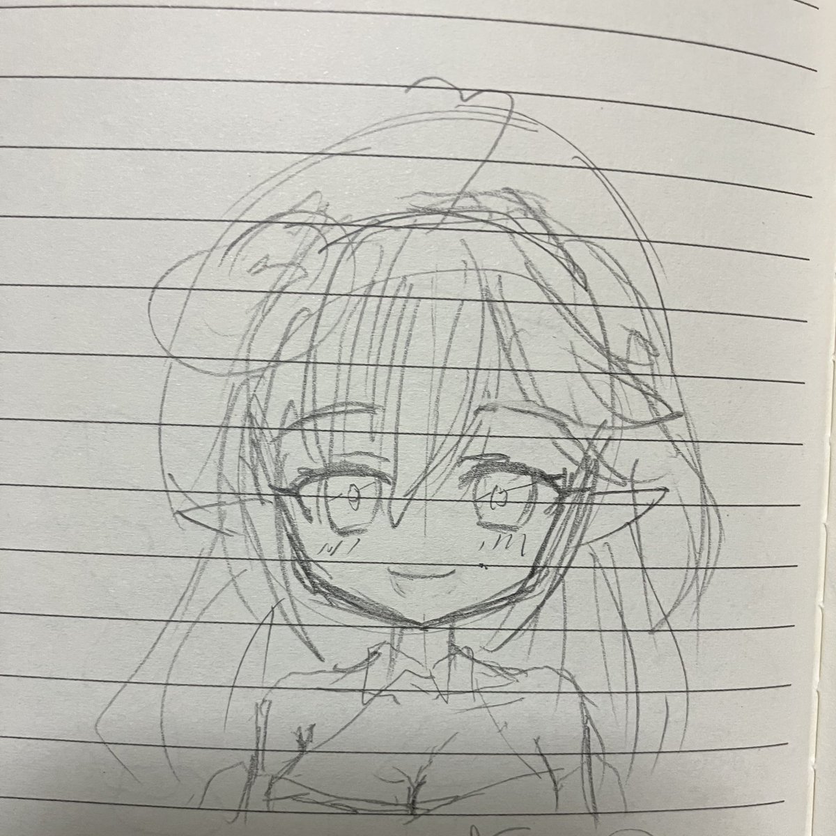 古いメモに全く描いた覚えのないラミィちゃんが 