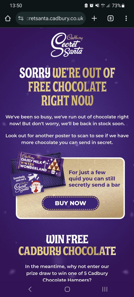 chrissydran's tweet photo. What's occuring @CadburyUK ? 😔 Sad times! https://t.co/tbtLqaUKr3