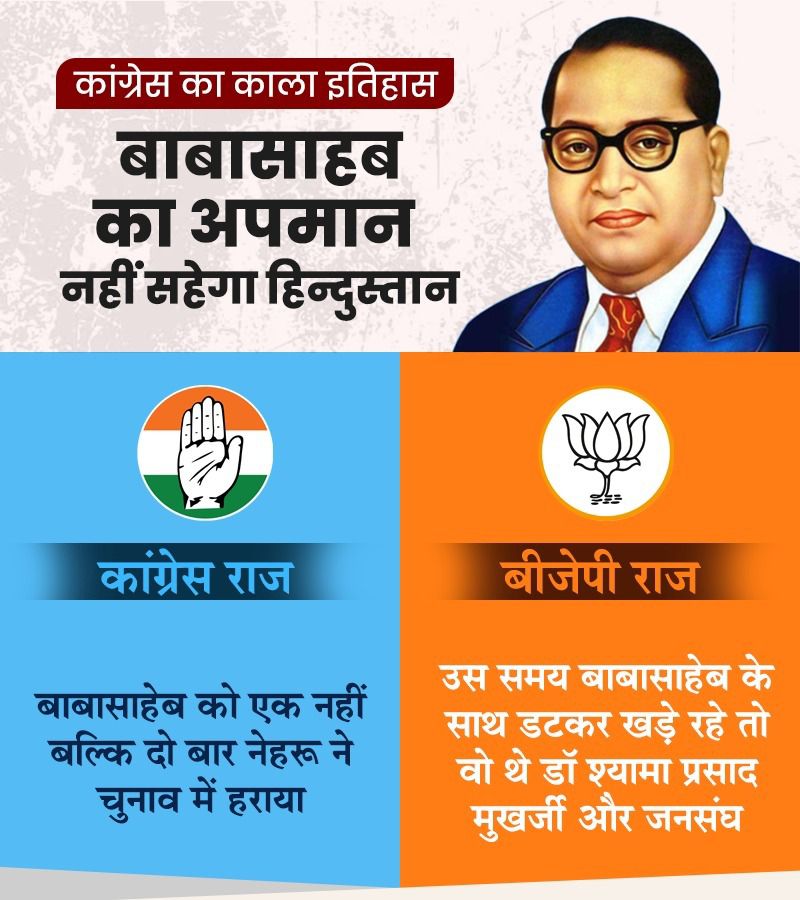 arkeshdubeybjp's tweet photo. #CongressInsultsAmbedkar https://t.co/jBWBzzy8sw