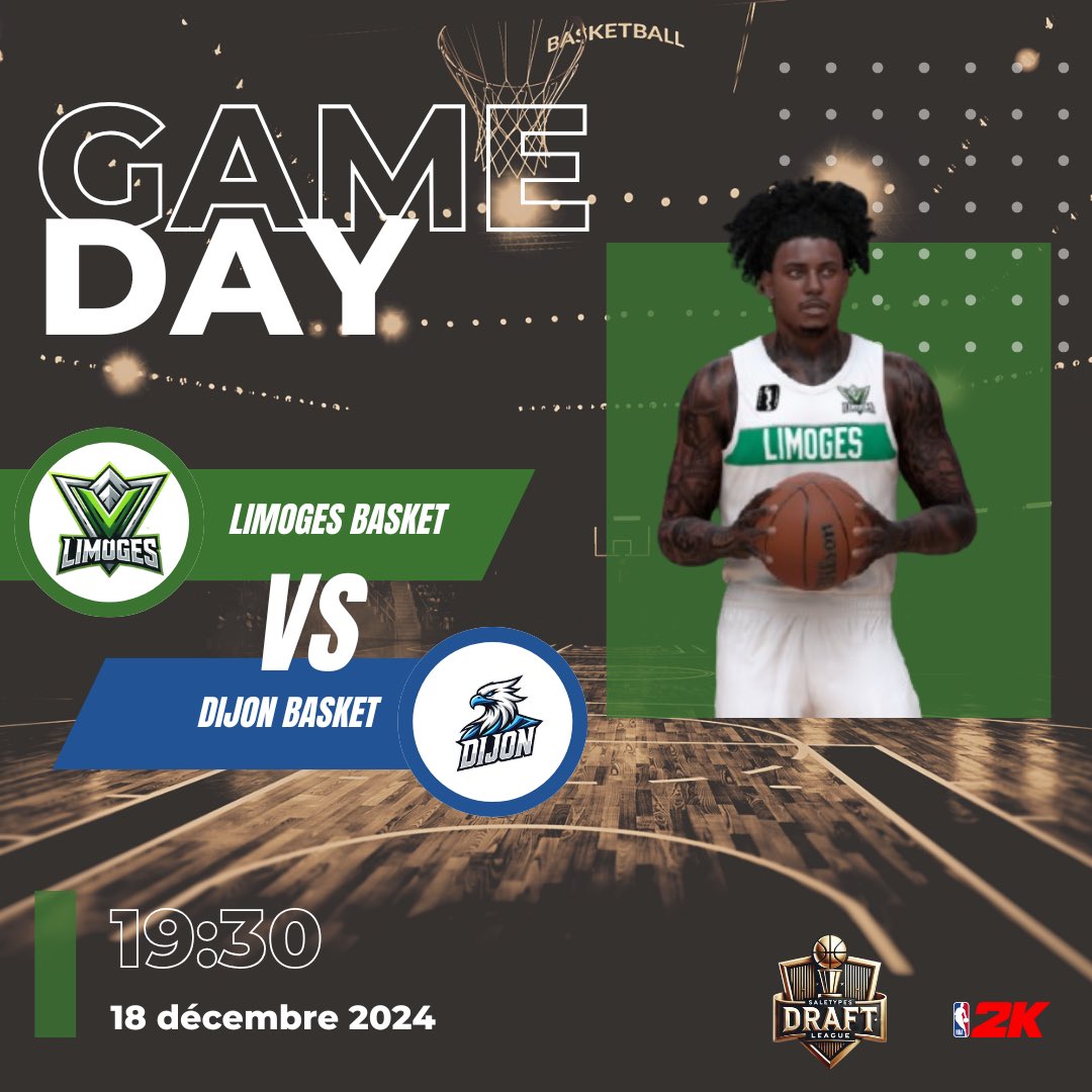 HELLO SUPPORTERS DE LIMOGES !!!

Retrouvez notre équipe ce soir à 19h30 pour leur deuxième BO de <a href="/SALETYPES_/">SDL 🏆</a>

L’équipe de <a href="/DijonEaglesSDL/">DIJON EAGLES SDL</a> est une équipe bien en dessous de la nôtre sur le papier, ce soir la victoire est inévitable !! 🏆

Lets go LIMOGES ☄️☄️

<a href="/PEP2k_/">PEP</a> @Bando2kI 🗿