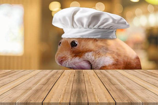 "Time to cook... and then devour with ultimate appetite! "- Chef Nomnom 👨‍🍳🐹

$nomnom