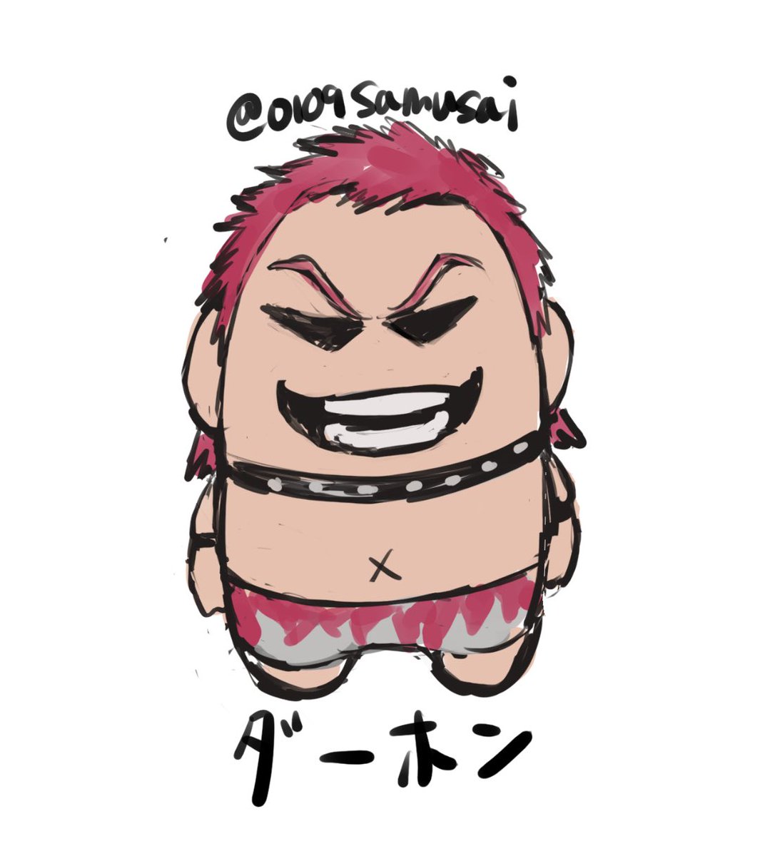 「」|侍は原稿中のイラスト