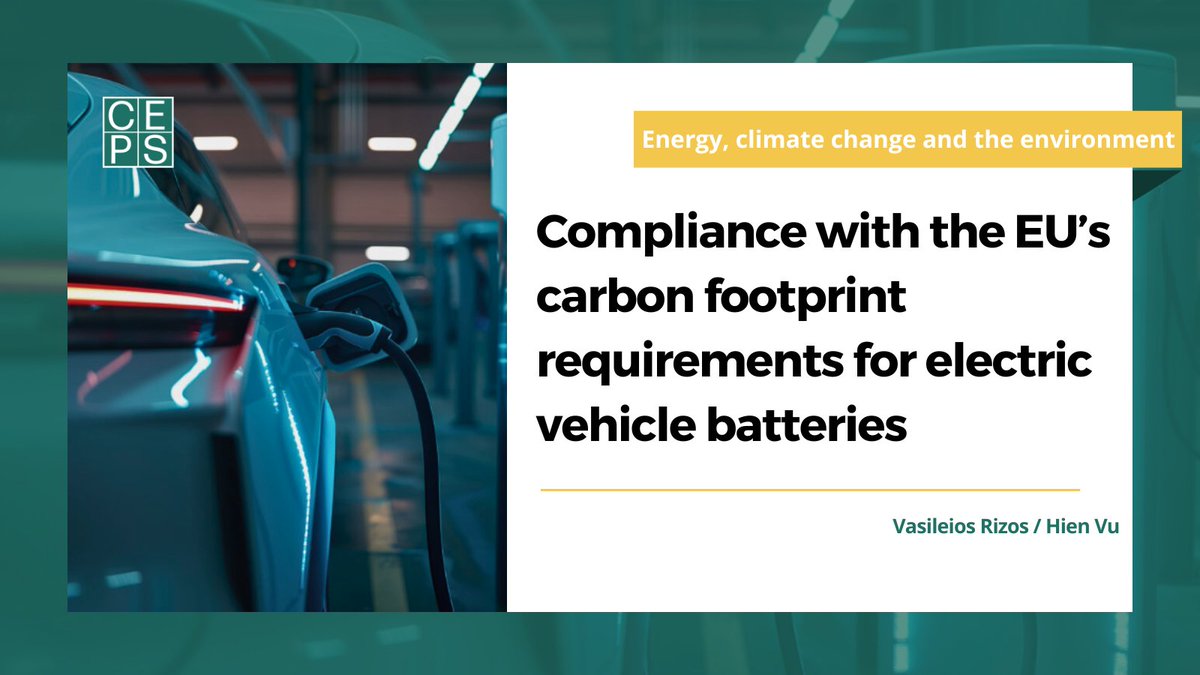 CEPS ThinkTank (@ceps_thinktank) on Twitter photo In their latest publication, <a href="/vasileios_rizos/">Vasileios Rizos</a> and Hien Vu highlight two key challenges in collecting and ensuring the quality of Carbon Footprint (CF) data:
📌 Practical issues: Defining the functional unit for CF calculations during recycling, limited in-house capacity for CF In their latest publication, <a href="/vasileios_rizos/">Vasileios Rizos</a> and Hien Vu highlight two key challenges in collecting and ensuring the quality of Carbon Footprint (CF) data:
📌 Practical issues: Defining the functional unit for CF calculations during recycling, limited in-house capacity for CF