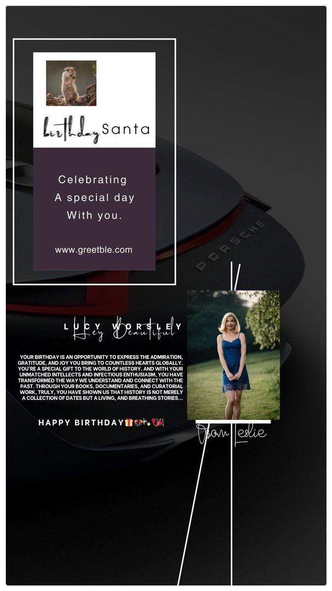 GreetbleLtd's tweet photo. @Lucy_Worsley HAPPY BIRTHDAY 🎂🥳🎉🎈🎁🎊🍾 TO LUCY WORSLEY 

@Lucy_Worsley 

#Lucyworsley 
#Greetble 
#Birthday 

From
https://t.co/oa1f1N9wzw https://t.co/HVILVhX2vn