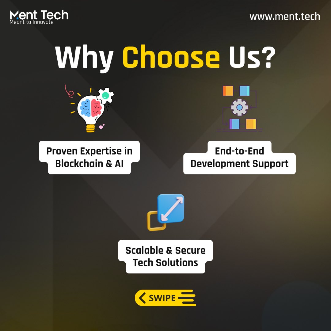 menttechlabs's tweet photo. Revolutionize the future with AI + Blockchain! 
From custom AI agent launchpads to smart contracts and tokenomics, we bring your vision to life. 🚀 

Let’s build the next big thing together! 🤝

👉 Visit us at [https://t.co/8xd4brqFOW]

#ai #blockchain #menttechlabs. https://t.co/jTT13xUgCY