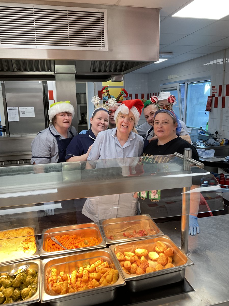 A huge 'Thank You' to our amazing Kitchen Staff who  have gone above &amp; beyond for our children this Christmas, with a cheeky Breakfast Club Elf getting up and for putting on an incredible Christmas lunch for our school today! #thecroftyway  #christmasatcrofty