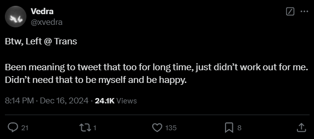 My guy just switched genders like he joined a different CoD team.