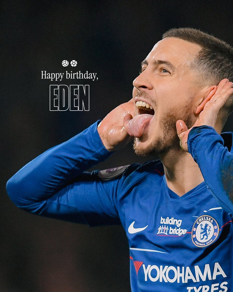 Easily one of the most universally popular players in our history. 💙

A huge happy birthday to Eden Hazard! 🥳🎈