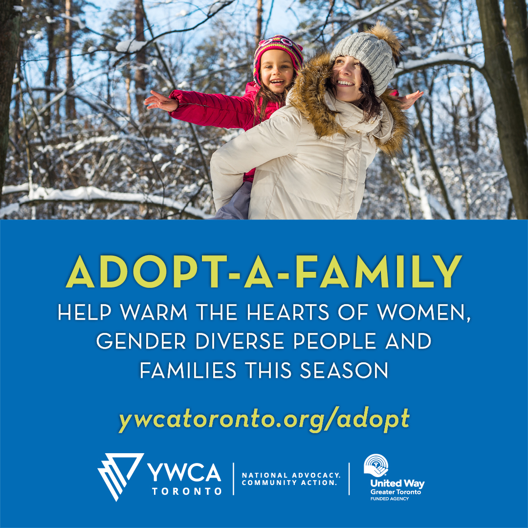 📢 Women, girls and gender diverse people are facing extraordinary hardship this season. Please donate to #YWCAToronto’s Adopt-A-Family Fund to help provide support to the families we serve. Together we can make this season a little brighter ✨
ywcatoronto.org/supportus/ways…