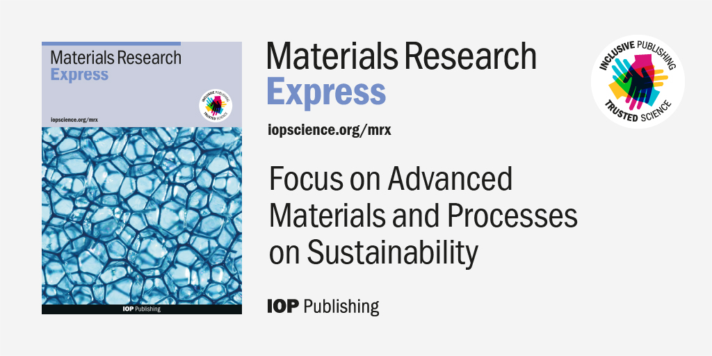 🌱🌍This #OpenAccess focus issue dives into the crucial topic of sustainable earth management, sharing ideas on #EnvironmentalSustainability, #RecycledMaterials, #GreenProcesses, and #GreenEnergy. 

Discover 👉ow.ly/GJIH50UornT