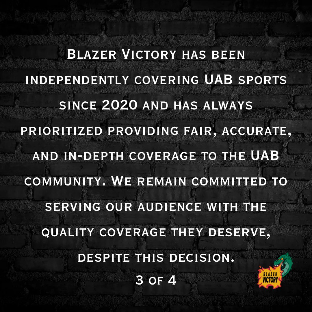 BlazerPod's tweet image. Statement from BVP.