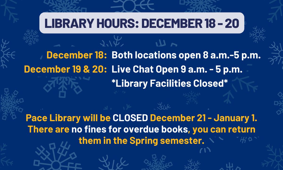 Pace Library tweet media