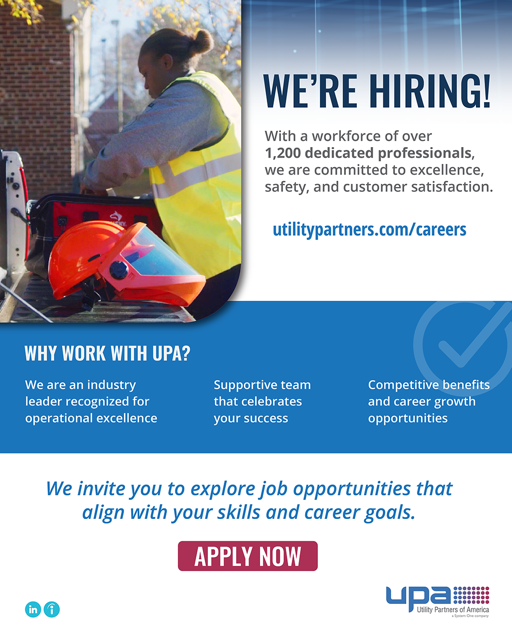 Join our team! We're looking for dedicated individuals to help upgrade our nation's utility infrastructure. Enjoy professional growth, a commitment to safety, excellence, and paid training. Apply here: bit.ly/4gmB3ue