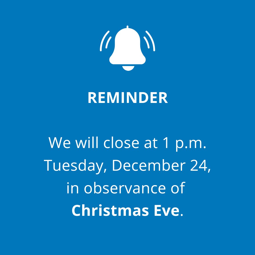 🎄✨ Holiday Hours Update! ✨🎄
ValleyStar will be closing at 1 p.m. on Tuesday, December 24, in observance of Christmas Eve. We wish you all a joyful holiday! Thank you for letting us serve you, and we look forward to seeing you soon.
#ValleyStarCU #HolidayHours #MerryChristmas