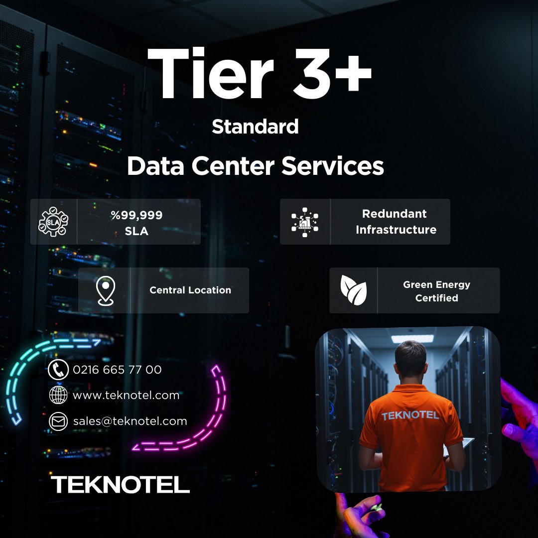 TeknotelTelekom's tweet image. 🔹 Tier 3+ Data Center Solutions 🔹

✅ Uninterrupted Power
✅ Green Energy Certified
✅ 24/7 Security &amp;amp; Monitoring
✅ Low Latency
Sustainable, reliable infrastructure at Teknotel! 🌿
🌐 teknotel.com
🌐 portal.teknotel.com
#DataCenter #UninterruptedPower #Teknotel