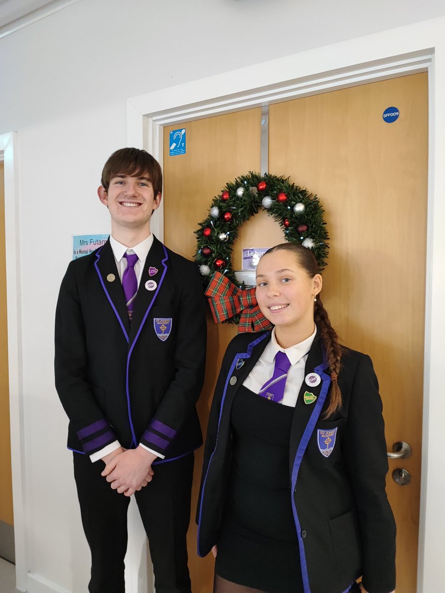 st_johnsacademy's tweet photo. Our incredible Depute Pupil Leaders have just announced that over the 12 Days of Christmas appeal-1050 items have been donated to support local charities. Well done to all, especially Aidan and Roberta! The true spirit of Christmas shines bright at St John's. https://t.co/mqXTwIUA1t