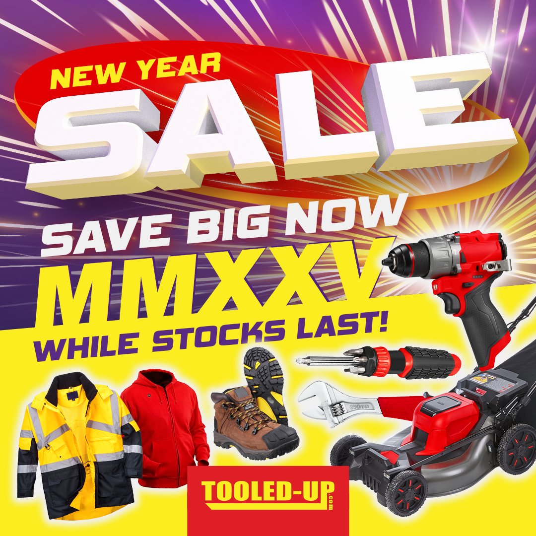 TooledUpDotCom's tweet image. 🎉 New Year, New Deals! 🎉

Don’t miss our showstopping sale—grab your favourites before they’re gone! 🚨👀