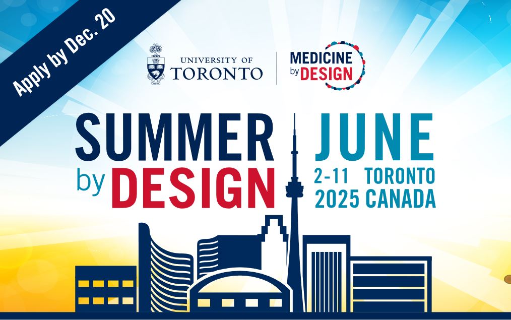 Stem Cell Network (@stemcellnetwork) on Twitter photo ⏳ Time's running out to apply for #SummerByDesign 2025!
PhD students & postdocs in #RegenMed will:
🔬 Explore pathways from lab to impact
🌟 Learn commercialization & career options
🤝 Network with industry leaders
📅 June 2–11, 2025
📍<a href="/UofT/">University of Toronto</a>
🔗 mbd.utoronto.ca/opportunities/… ⏳ Time's running out to apply for #SummerByDesign 2025!
PhD students & postdocs in #RegenMed will:
🔬 Explore pathways from lab to impact
🌟 Learn commercialization & career options
🤝 Network with industry leaders
📅 June 2–11, 2025
📍<a href="/UofT/">University of Toronto</a>
🔗 mbd.utoronto.ca/opportunities/…
