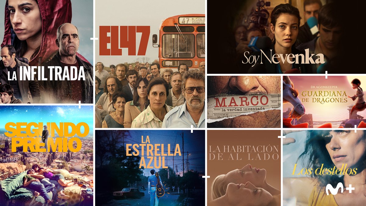 33 pelis nominadas para los próximos premios Goya que puedes/podrás ver en Movistar Plus+ (la mitad ya están, la otra mitad, próximamente) #Goya2025
👉 comunicacion.movistarplus.es/nota-de-prensa…