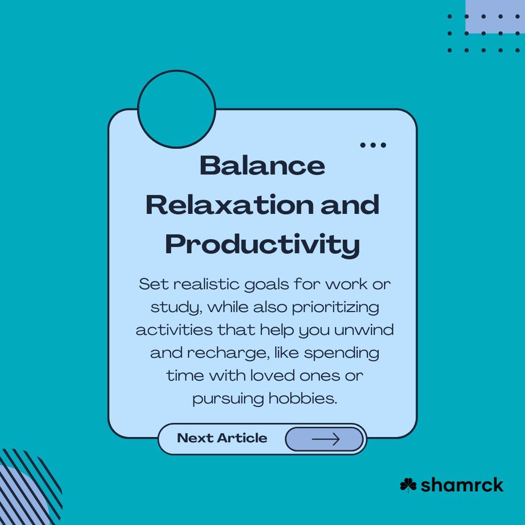 ShamrckAI's tweet photo. Recharge during the holidays to boost focus in the new year! Balance relaxation with productivity, create supportive environments, and enjoy long-term benefits like improved performance and morale. #WorkLifeBalance #SelfCare https://t.co/QBOuSZN9ko