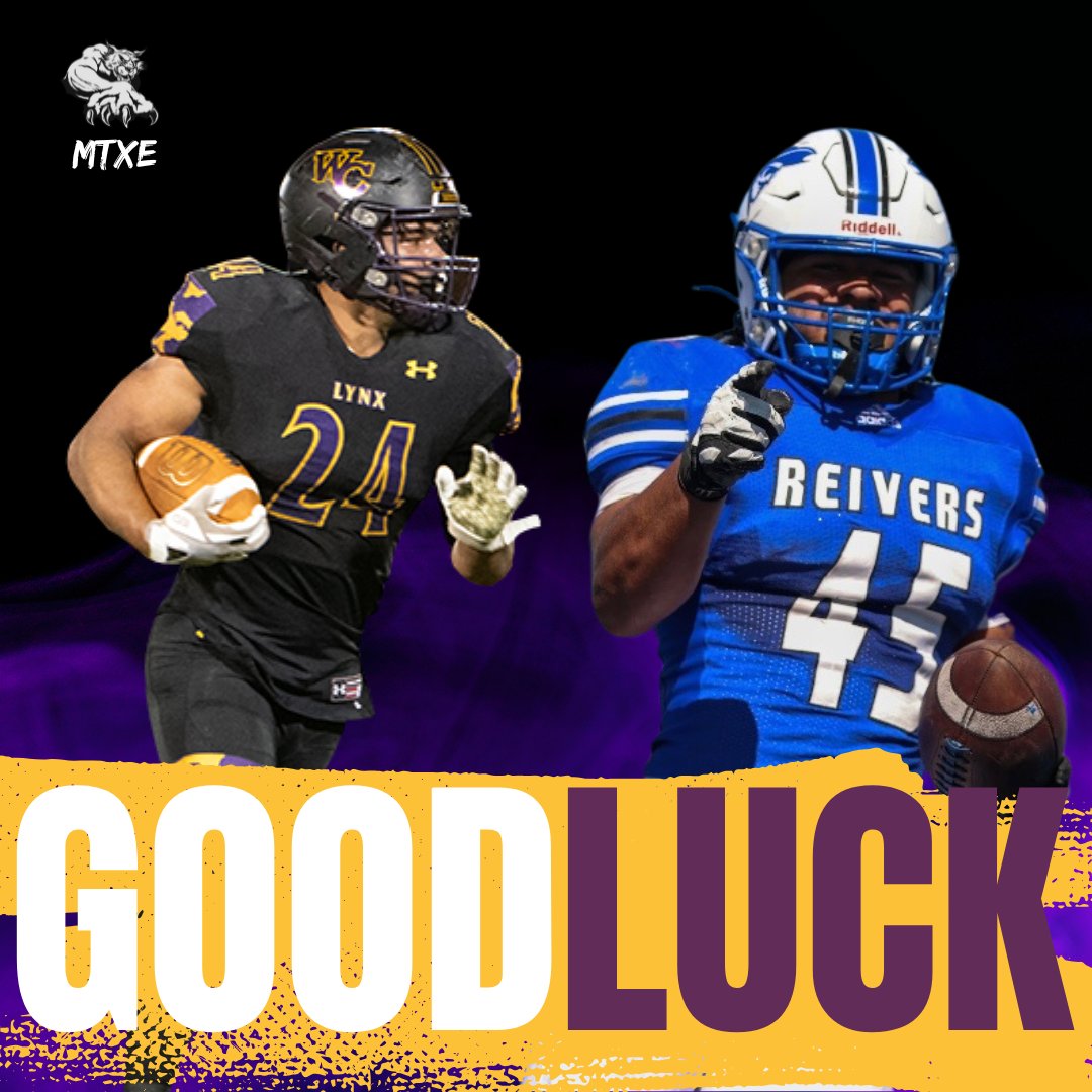 wclynxfootball's tweet photo. Good Luck to #NextLevelLynx Jaxon Cherry and the Iowa Western Reivers today as they play for the NJCAA National Championship! The game vs Hutchinson will be on ESPN+ at 7:30pm! 

Did you know WCFB has 4 other #NextLevelLynx that played this year?! https://t.co/kbqdUYKfI9