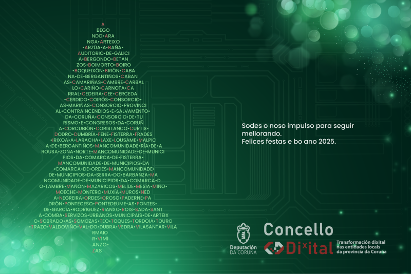 ConcelloDixital's tweet image. 🎄📷🎅 O equipo @ConcelloDixital deséxavos unhas felices festas e mellor 2025. Sodes o noso impulso para seguir mellorando. #EELL #Concellos #BoNadal #ConcelloDixital