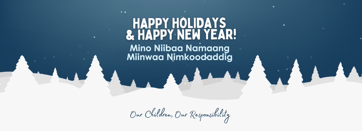 KGCFS's tweet photo. KGCFS wishes you a safe and joyful holiday season. We also want to take this opportunity to express our heartfelt thanks for your ongoing partnership and unwavering commitment to honouring children, youth, families, and communities in our work.
Miigwetch / Thank you! https://t.co/vqRsbTH5Ev