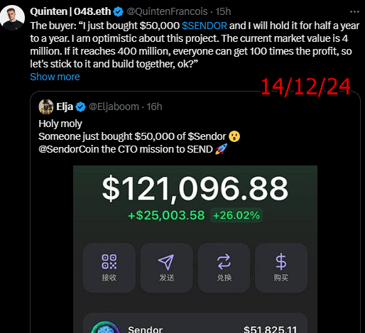 FrancoisEscro's tweet photo. Like clockwork:
Quinten F. "pumps" a coin.
3 days after , the dump begins.
@QuintenFrancois : again and again; the pump +/- 3 days... is the dump https://t.co/V3MVmquoPf
