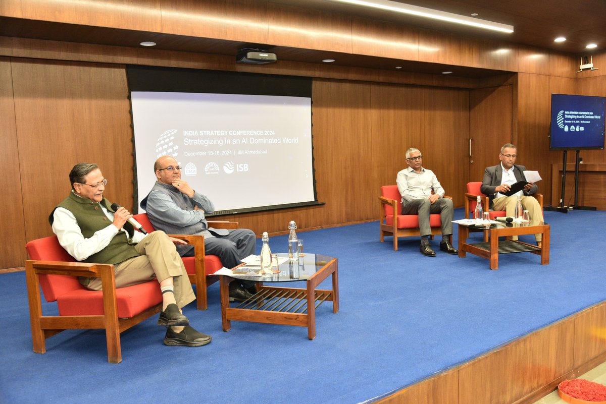IIM Ahmedabad (@iimahmedabad) on Twitter photo The 2nd edition of the India Strategy Conference (#ISC2024) concluded on a high note. A major highlight was the thought-provoking Directors' Panel featuring IIMA Director Prof <a href="/BhaskerBharat/">Bharat Bhasker</a>, <a href="/IIM_Bangalore/">IIM Bangalore</a> Director Prof <a href="/rishikesha/">Rishikesha Krishnan</a> Krishnan, and <a href="/ISBedu/">Indian School of Business (ISB)</a> Dean Prof Madan Pillutla. The 2nd edition of the India Strategy Conference (#ISC2024) concluded on a high note. A major highlight was the thought-provoking Directors' Panel featuring IIMA Director Prof <a href="/BhaskerBharat/">Bharat Bhasker</a>, <a href="/IIM_Bangalore/">IIM Bangalore</a> Director Prof <a href="/rishikesha/">Rishikesha Krishnan</a> Krishnan, and <a href="/ISBedu/">Indian School of Business (ISB)</a> Dean Prof Madan Pillutla.