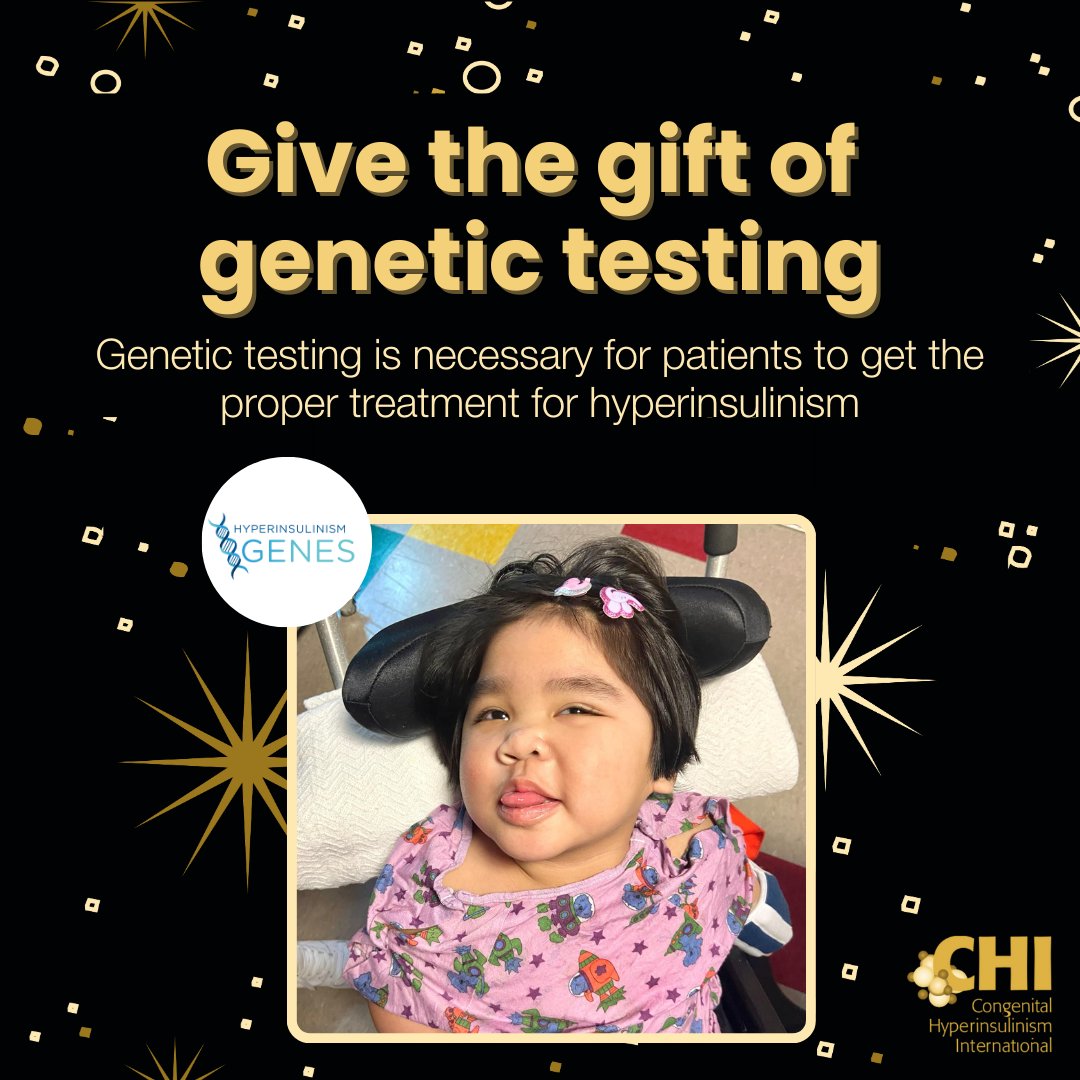 There are many babies and children who have trouble obtaining genetic testing for congenital hyperinsulinism. Genetic testing is necessary for patients to get the proper treatment for hyperinsulinism.