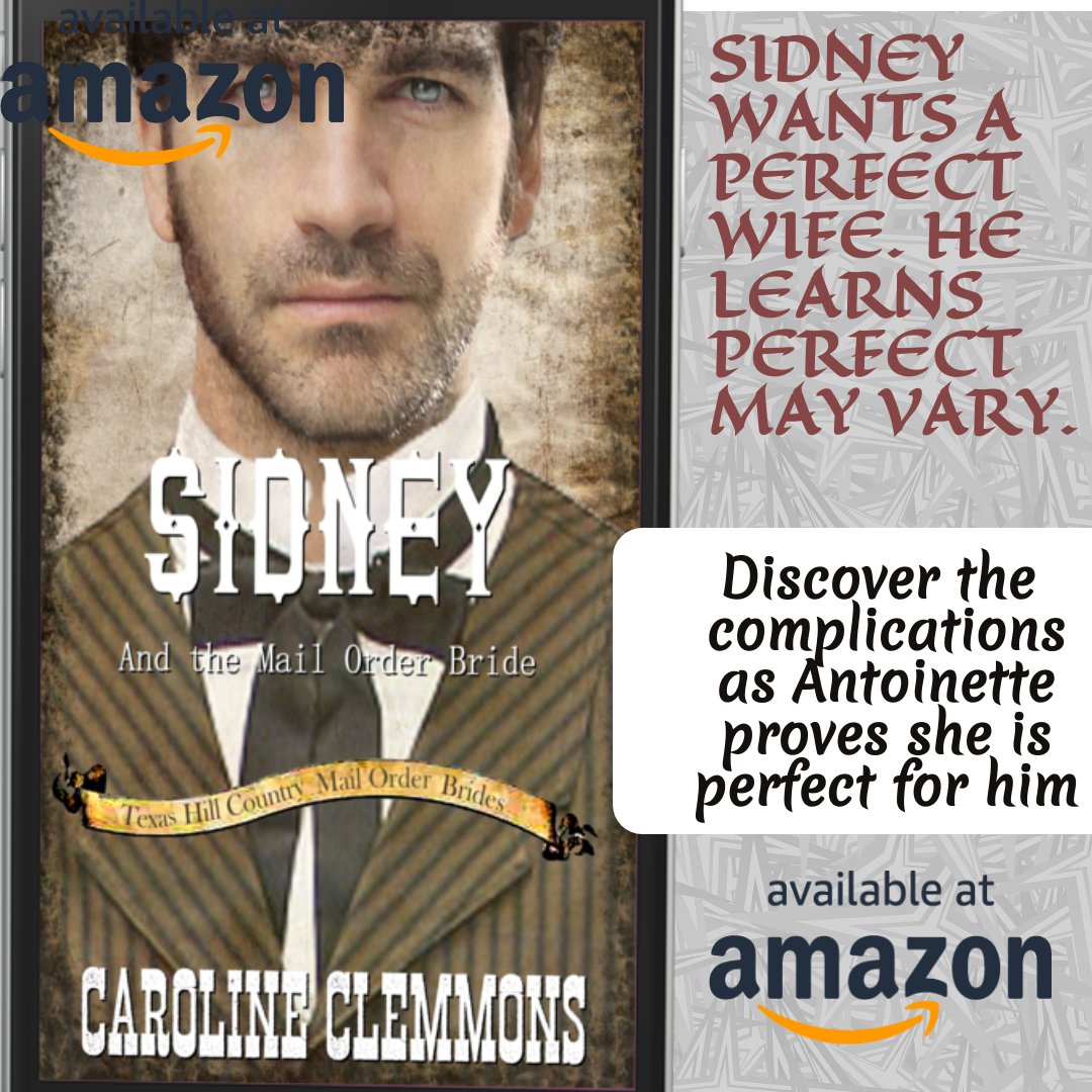 Sidney and the Mail Order Bride is available for pre-orders.  Sidney wants a woman who can cook, care for the home, and work in his general store.  That isn’t what he gets.  amazon.com/Sidney-Order-B…