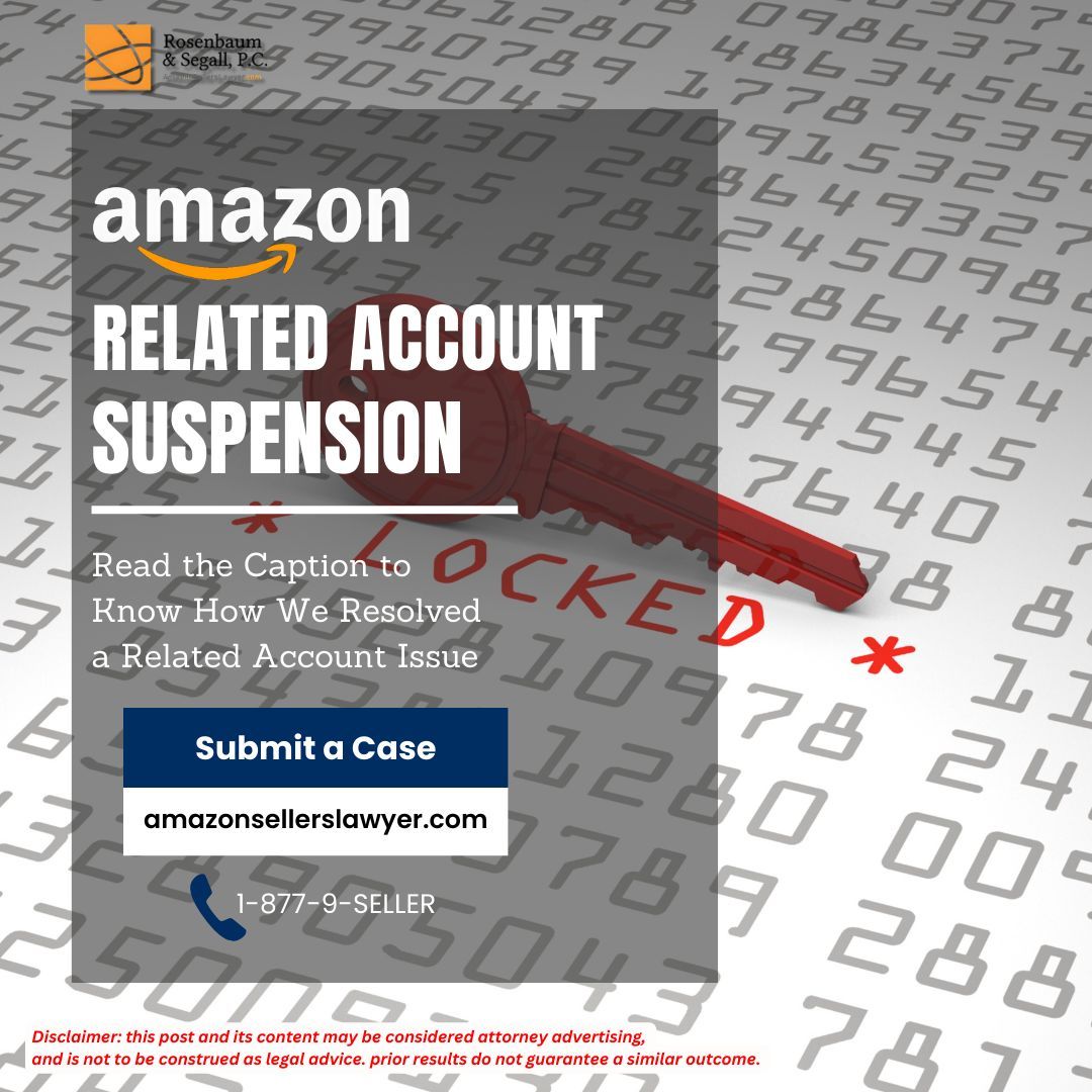AmazonSellerLaw's tweet image. Amazon Related Account Issue Resolved: Protect Your Business

👉 Don’t let account suspensions halt your growth! Submit your case today at amazonsellerslawyer.com.

#AmazonSellerHelp #RelatedAccountIssue #AccountSuspension #AmazonAppeal #StayCompliant #FBAHelp #ProtectYourAccount