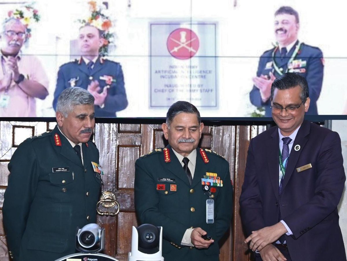 adgpi's tweet image. Transformational Leap:  Indian Army Nurtures AI

#GeneralUpendraDwivedi #COAS, today virtually inaugurated the IndianArmy Artificial Intelligence Incubation Centre (IAAIIC) established at the Bharat Electronics Limited, Bengaluru.

The IAAIIC will be a platform for innovation &amp;amp;…