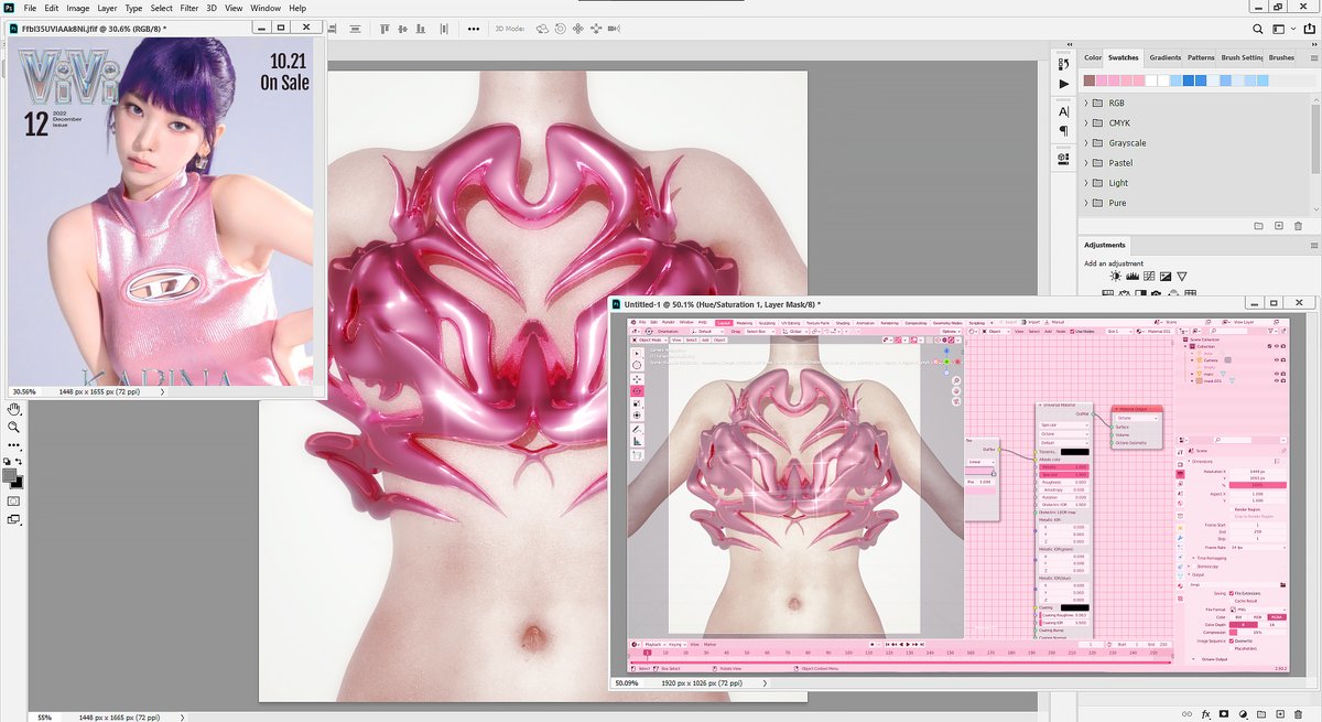 FIEND___'s tweet image. my work for newjeans, aespa, and xg 🐣