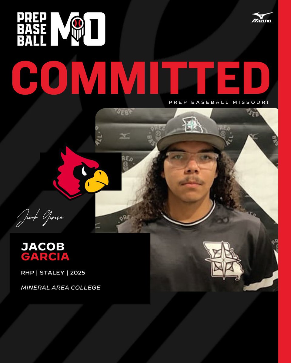 Prep Baseball Missouri (@prepbaseballmo) on Twitter photo RHP Jacob Garcia (Staley, 2025) commits to Mineral Area College
👤: loom.ly/jI1w9YU
<a href="/_JacobGarcia_/">Jacob Garcia</a> // <a href="/StaleyBaseball/">Staley Baseball</a> // <a href="/CardinalsMAC/">Mineral Area Baseball</a> RHP Jacob Garcia (Staley, 2025) commits to Mineral Area College
👤: loom.ly/jI1w9YU
<a href="/_JacobGarcia_/">Jacob Garcia</a> // <a href="/StaleyBaseball/">Staley Baseball</a> // <a href="/CardinalsMAC/">Mineral Area Baseball</a>