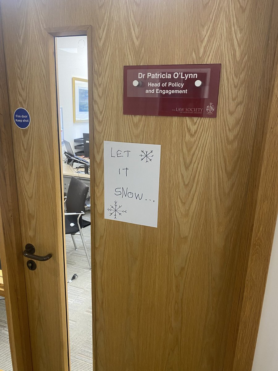 Dr Patricia O'Lynn (@patriciaolynn) on Twitter photo The week before Xmas is always a whirlwind! Projects wrapping up, loose ends tied, and a holiday sprint in full swing. But wait...an Elf on the Shelf has snuck in, bringing mischief! 👀
Shoutout to the finance team at <a href="/LawSociety_NI/">Law Society of Northern Ireland</a> for keeping the Christmas spirit alive! The week before Xmas is always a whirlwind! Projects wrapping up, loose ends tied, and a holiday sprint in full swing. But wait...an Elf on the Shelf has snuck in, bringing mischief! 👀
Shoutout to the finance team at <a href="/LawSociety_NI/">Law Society of Northern Ireland</a> for keeping the Christmas spirit alive!