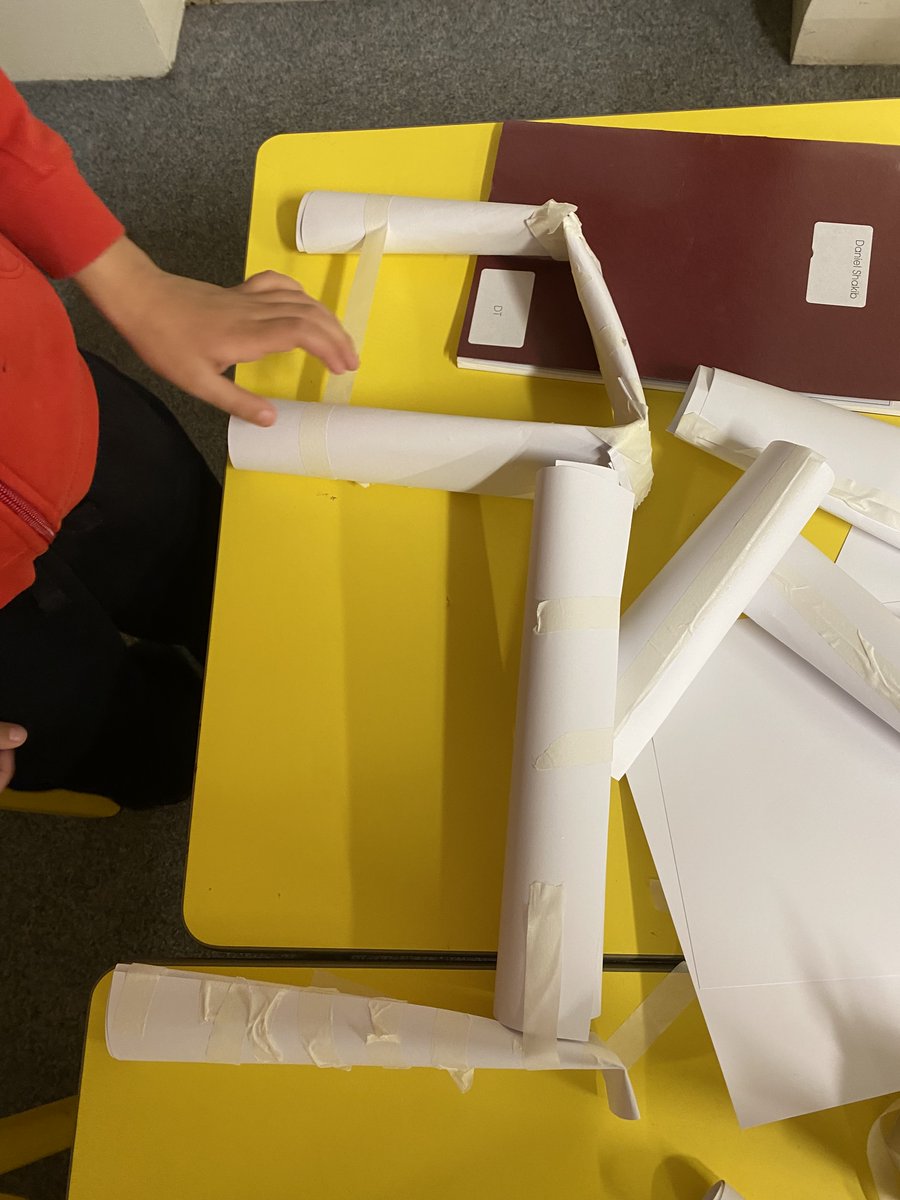 OTCAcademy's tweet image. Year 2 are exploring the concept of 'structures' this afternoon in DT and creating chairs for Baby Bear to sit on! Tomorrow they will be testing them out! #structures @kapowprimary