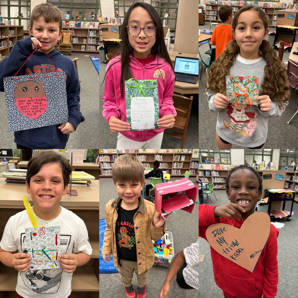 ese_library's tweet image. We continued our Gift of Nothing tradition (year 12)! We read the Gift of Nothing and then created gifts for people we love because the best gifts come from the heart and can’t be bought: love, friendship, and time together. 
I love to see their creativity!