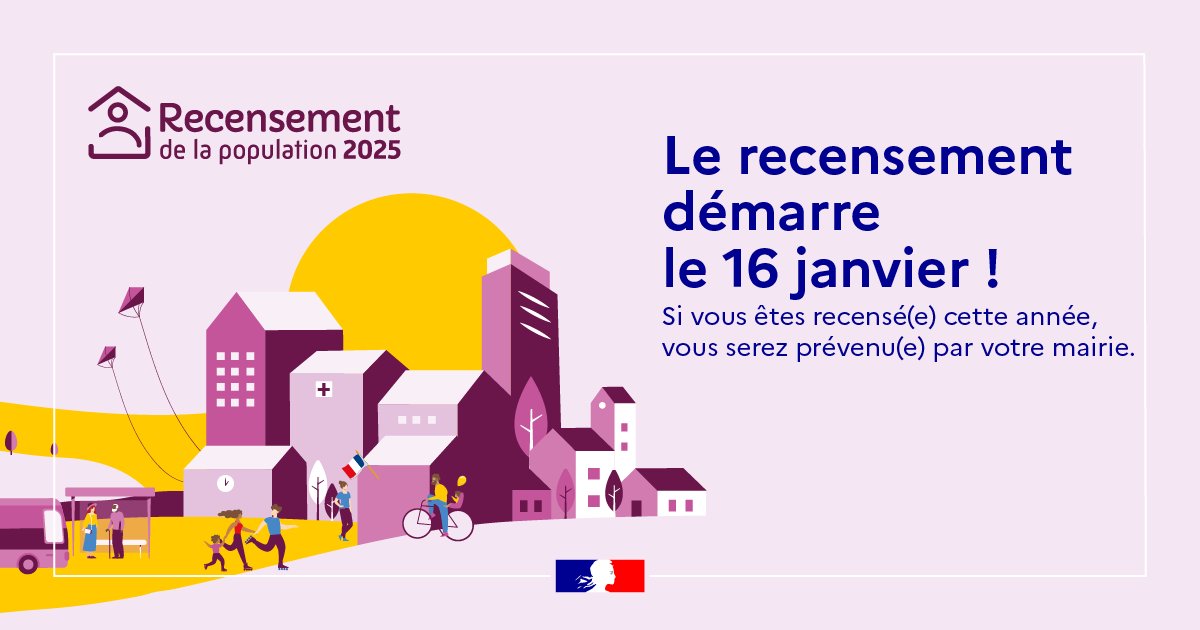 📩 [RECENSEMENT DE LA POPULATION 2025]
👥 Chaque année, un échantillon différent de la population carrillonne est recensé. Si vous en faites partie, une lettre sera déposée dans votre boîte aux lettres début janvier 2025.