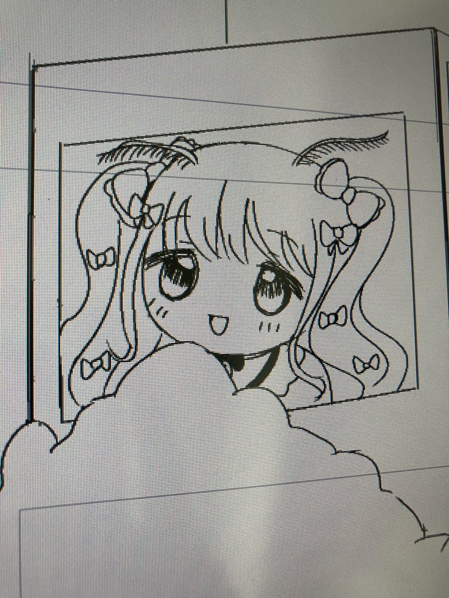 シャロンちゃんもかわいく描けたと思う 