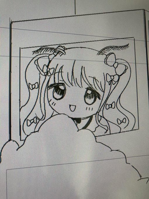 シャロンちゃんもかわいく描けたと思う 