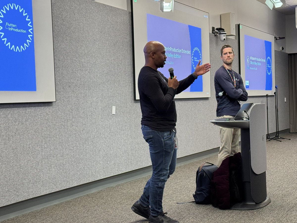SVFlutter's tweet image. A fun evening last night celebrating #FlutterInProduction in the Bay Area.
Thanks to everyone to joined us
@craig_labenz @anderdobo - thanks for doing the Q & A with the community!