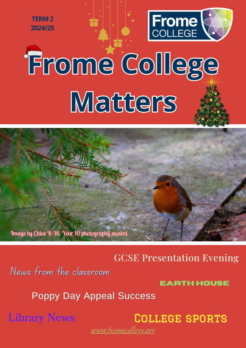 fromecollege.org/home/our-schoo…
The latest edition of our newsletter 'Frome College Matters' is now available on our website.