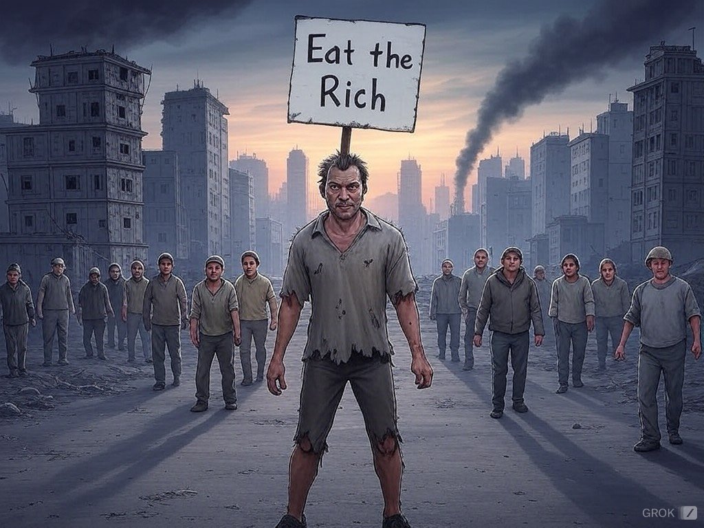 5and1p's tweet photo. Eat the rich https://t.co/HinvBPqhNh