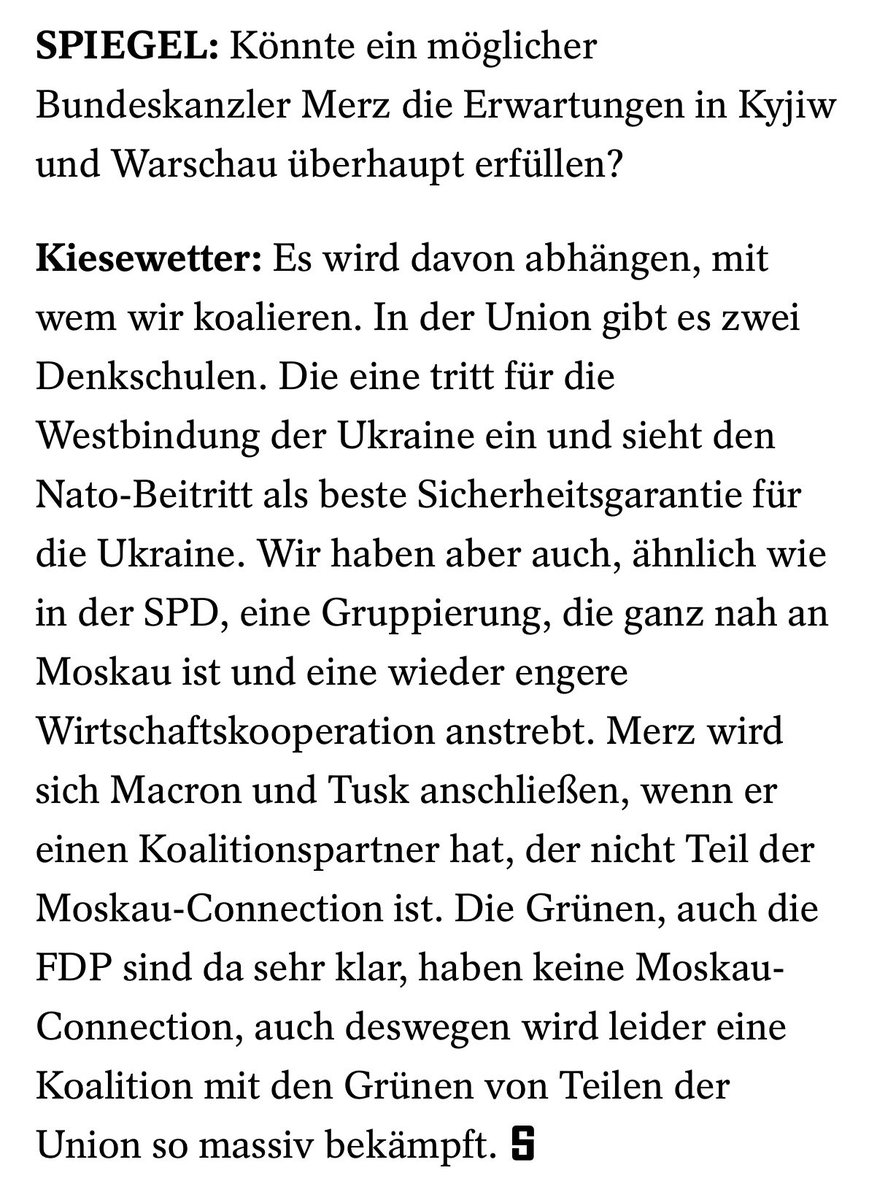 Sebastian Schäfer (@sebastian_es_) on Twitter photo Kollege <a href="/RKiesewetter/">Roderich Kiesewetter🇪🇺🇩🇪🇮🇱🇺🇦</a> beschreibt im <a href="/derspiegel/">DER SPIEGEL</a> in aller Deutlichkeit, wie stark gefangen <a href="/spdde/">SPD Parteivorstand 🇪🇺</a>, <a href="/CDU/">CDU Deutschlands</a> und insbesondere <a href="/CSU/">CSU</a> nach wie vor in der #Moskau-Connection sind und wie sich das auf aktuelle Koalitionsdebatten und vor allem unsere Position in Europa auswirkt. Kollege <a href="/RKiesewetter/">Roderich Kiesewetter🇪🇺🇩🇪🇮🇱🇺🇦</a> beschreibt im <a href="/derspiegel/">DER SPIEGEL</a> in aller Deutlichkeit, wie stark gefangen <a href="/spdde/">SPD Parteivorstand 🇪🇺</a>, <a href="/CDU/">CDU Deutschlands</a> und insbesondere <a href="/CSU/">CSU</a> nach wie vor in der #Moskau-Connection sind und wie sich das auf aktuelle Koalitionsdebatten und vor allem unsere Position in Europa auswirkt.