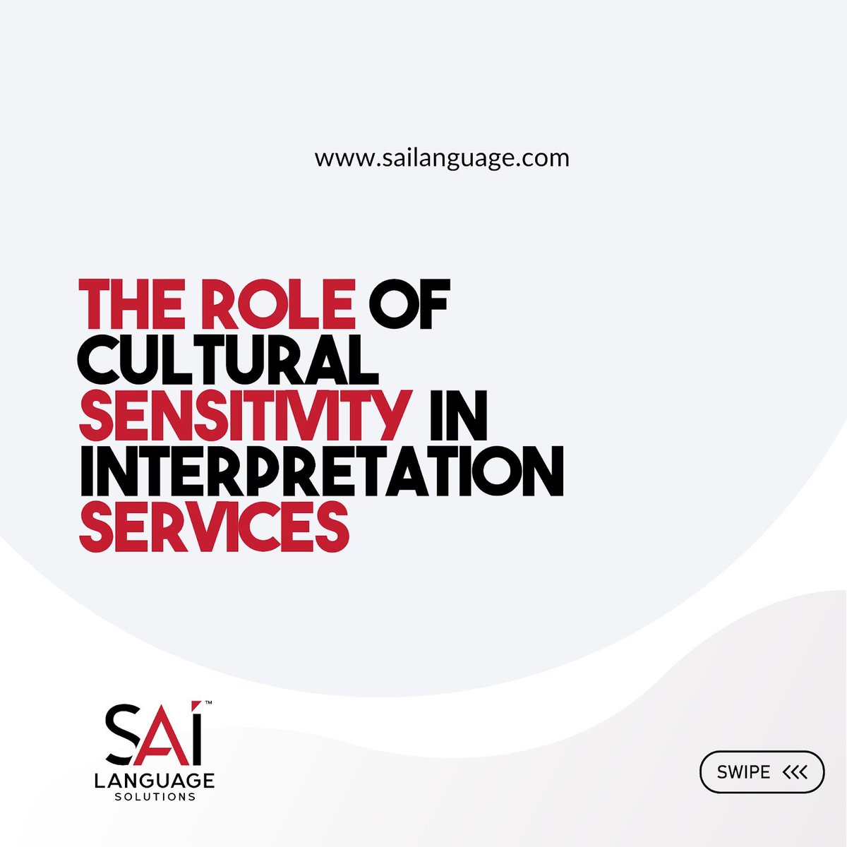 language_sai's tweet image. Cultural sensitivity is key in interpretation services. It ensures accurate communication, fosters trust, and makes everyone feel valued, regardless of their background. 🌍🤝
-
🌐 sailanguage.com 
.
.
.
.
#SAILanguageSolutions #Language #Global #Business #Connect