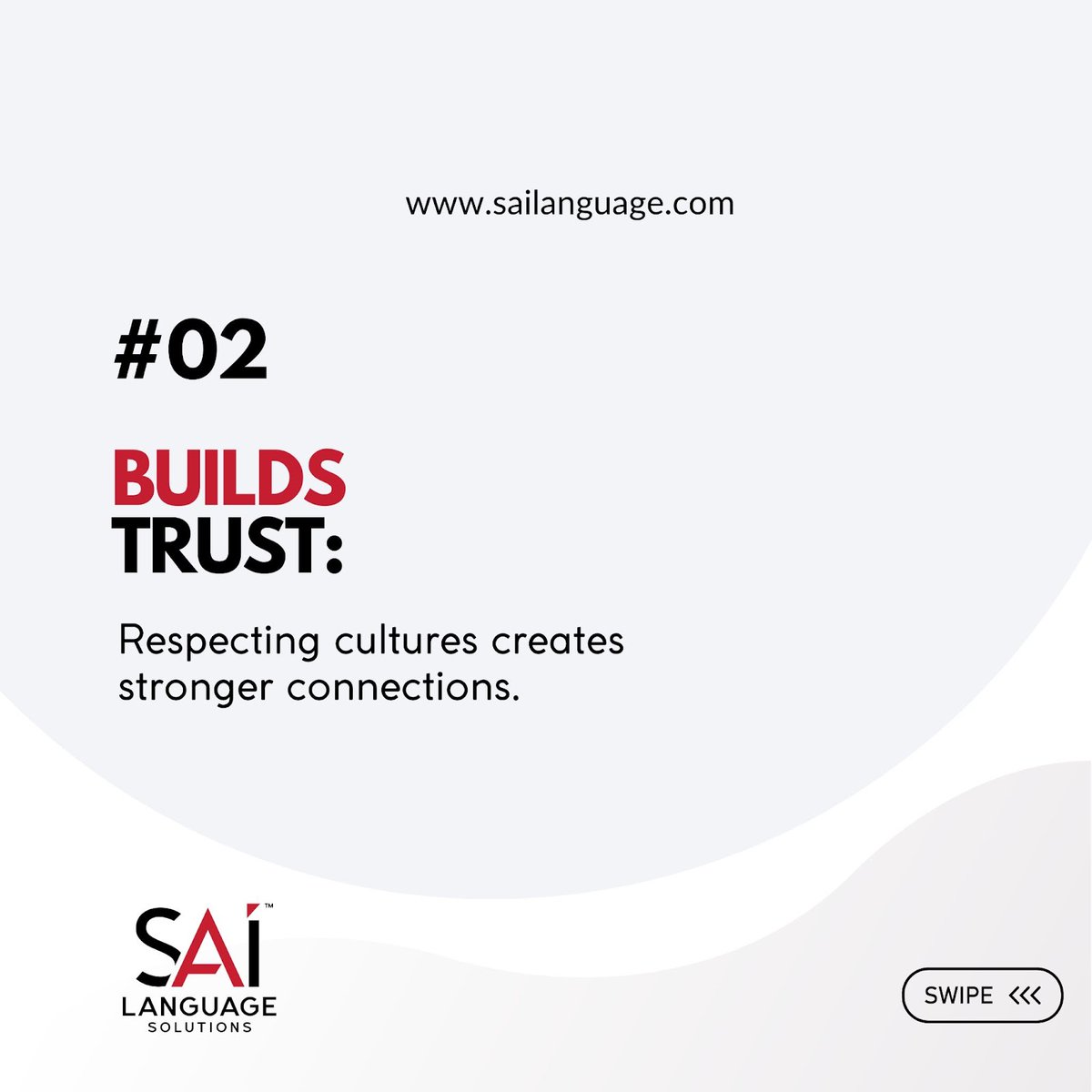language_sai's tweet image. Cultural sensitivity is key in interpretation services. It ensures accurate communication, fosters trust, and makes everyone feel valued, regardless of their background. 🌍🤝
-
🌐 sailanguage.com 
.
.
.
.
#SAILanguageSolutions #Language #Global #Business #Connect
