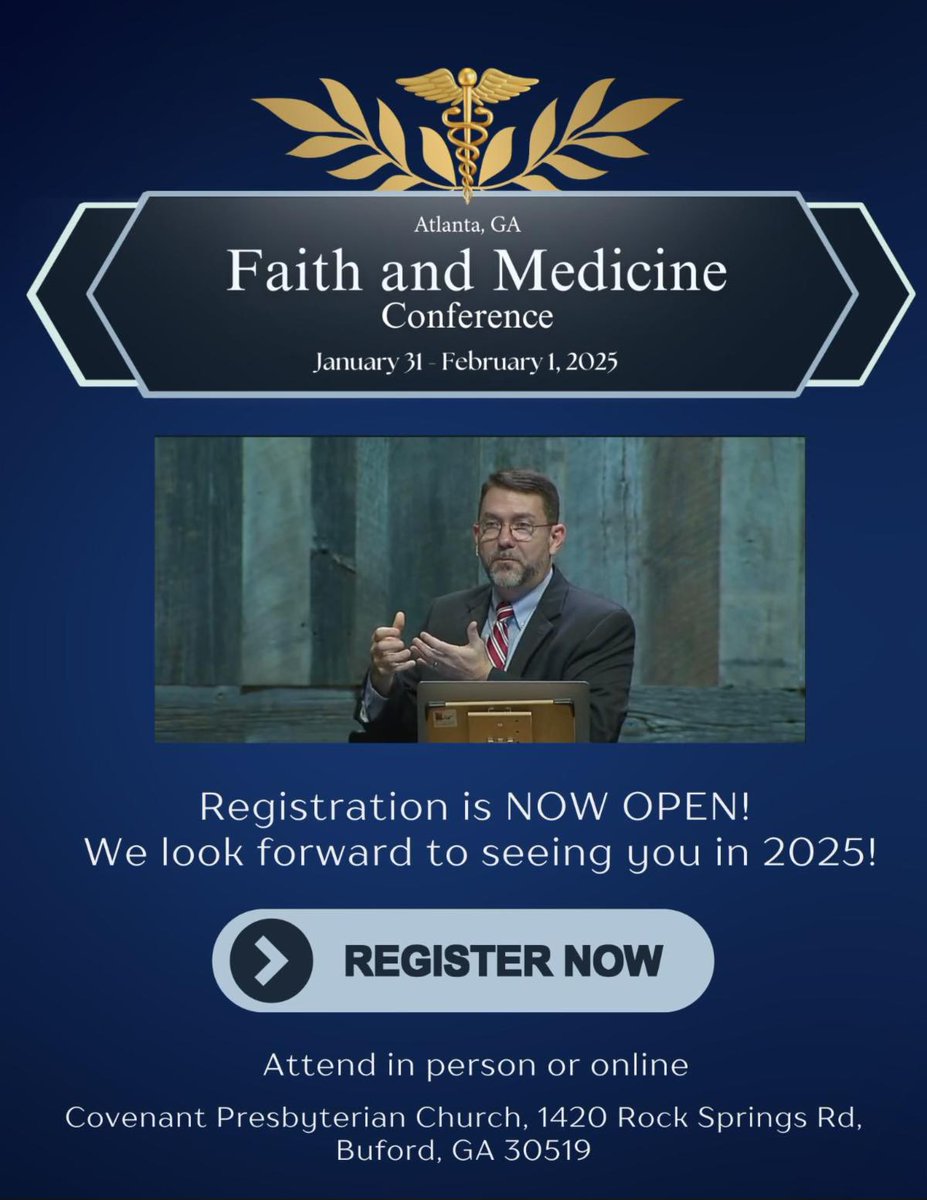GARepAssembly's tweet image. The Faith &amp;amp; Medicine Conference is back in 2025! And the GRA is pleased to be co-sponsoring the event again, particularly the political panel on Saturday, which will be moderated by our GRA President. Join us Jan. 31st - Feb. 1st in Buford. Pre-register: faithandmedicine.org